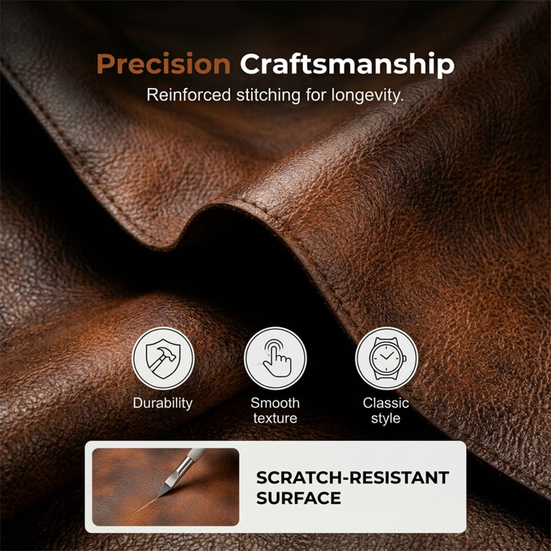 ⏳Time-Limited Special⏰Minimalist RFID Blocking Leather Wallet for Men – Ultra-Thin, Genuine Top-Layer Cowhide, Short Design for Everyday Carry