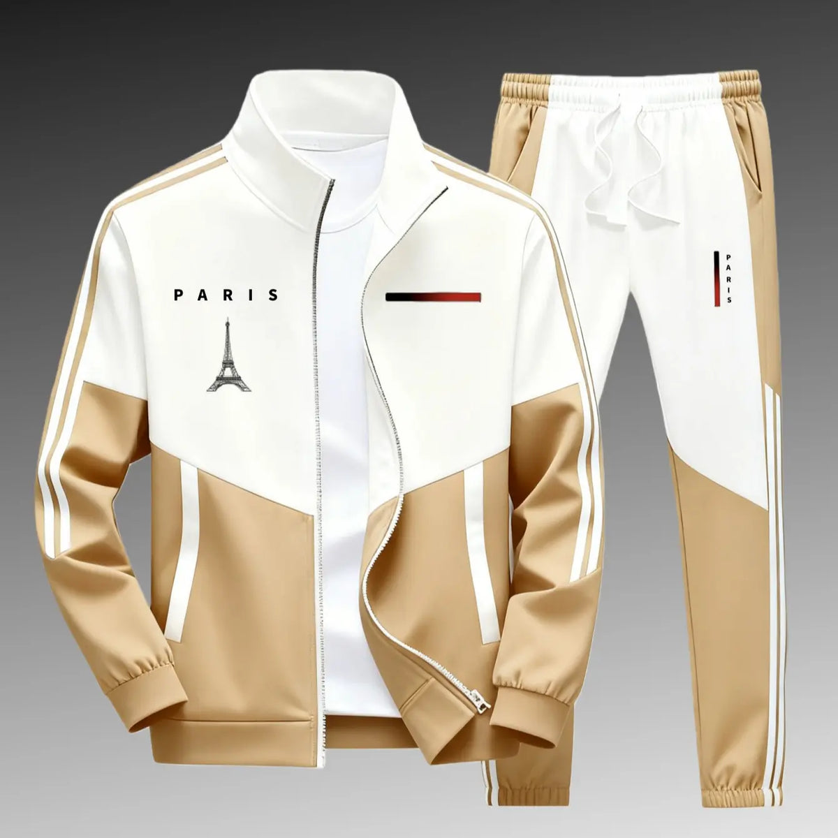 Men's Athletic Set Casual Sports Jacket and Jogging Pants