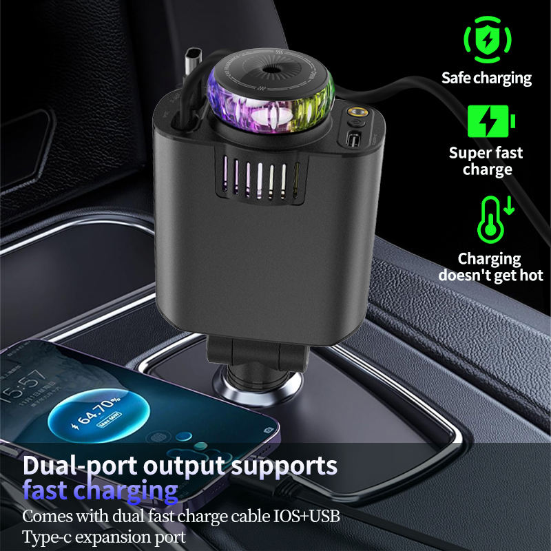 Three-In-One Multifunctional Car Charger, Perfume Machine, Starry Sky Ceiling Light
