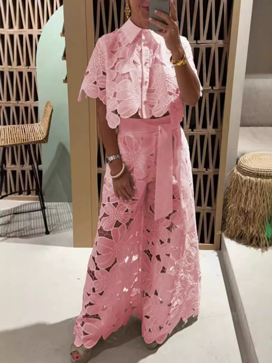 Elira Lace Co-Ord Set