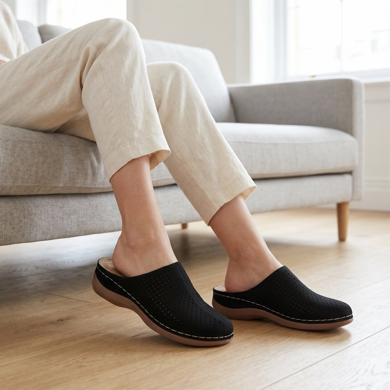 ⏳Time-Limited Special⏰ Women's Perforated Slip-On Platform Mules
