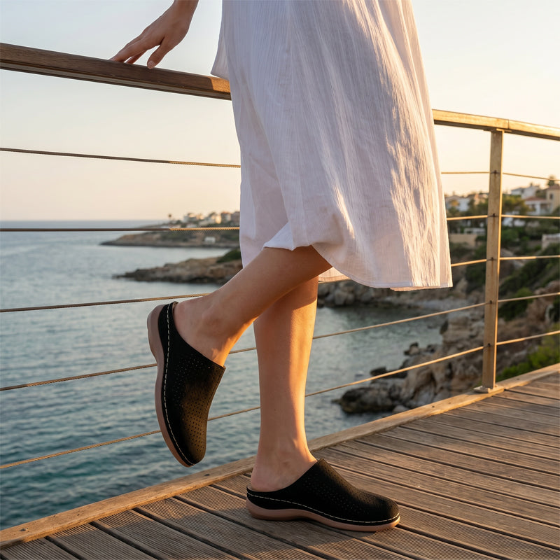 ⏳Time-Limited Special⏰ Women's Perforated Slip-On Platform Mules