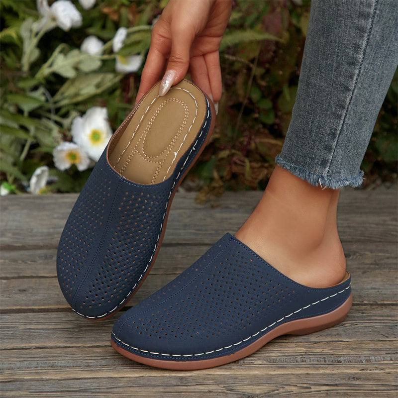 ⏳Time-Limited Special⏰ Women's Perforated Slip-On Platform Mules