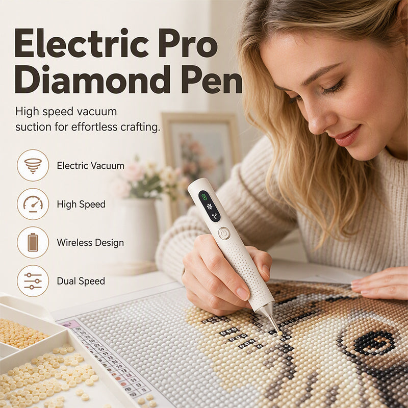 π ποΈ Electric Diamond Pen β Rechargeable, wireless & ergonomic β¨