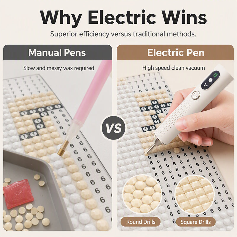 π ποΈ Electric Diamond Pen β Rechargeable, wireless & ergonomic β¨