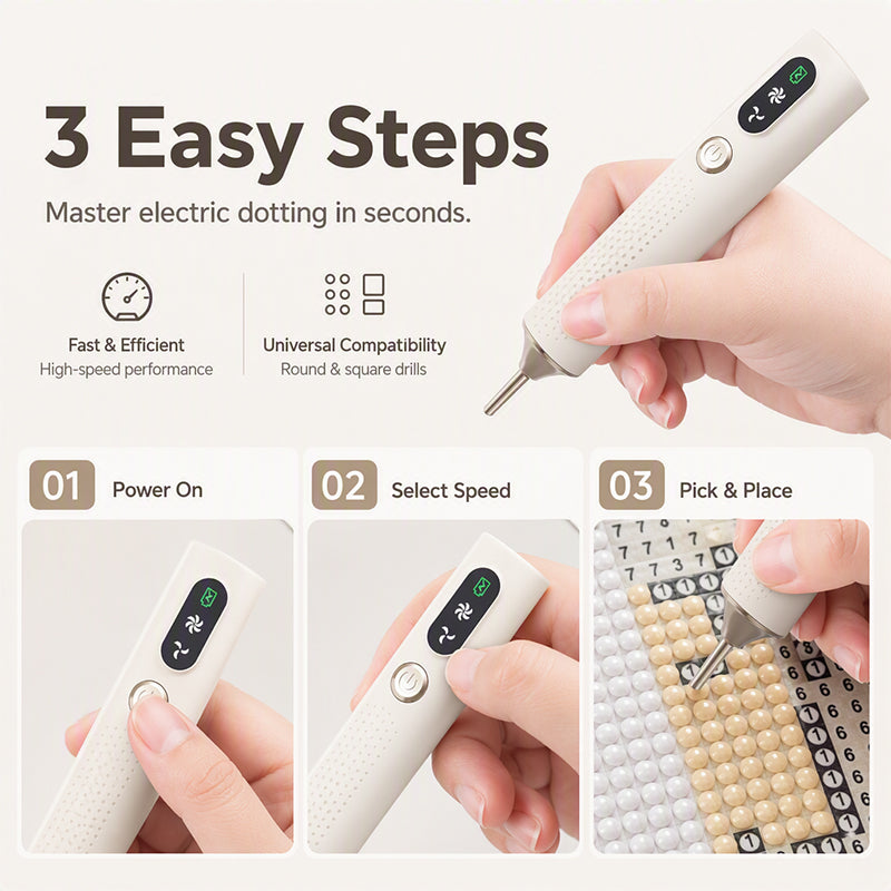 π ποΈ Electric Diamond Pen β Rechargeable, wireless & ergonomic β¨