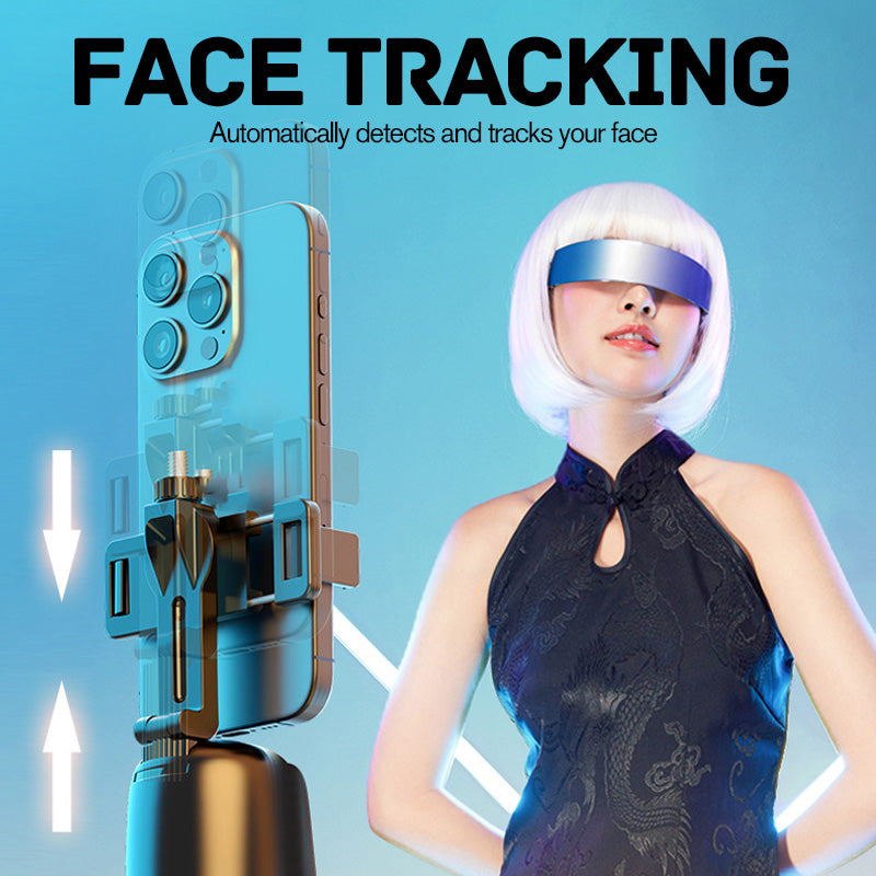 Auto Face Tracking Phone Holder with Gesture Control