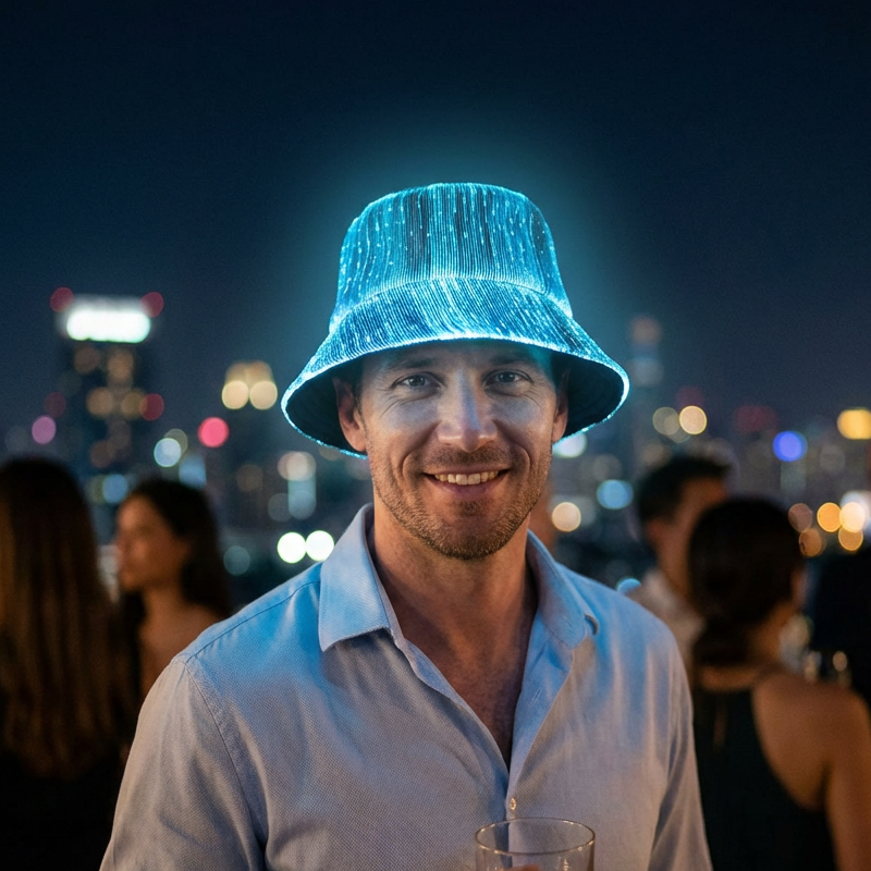 ⏳Time-Limited Special⏰| Glowing Fiber Optic Bucket Hat | Light Up the Night