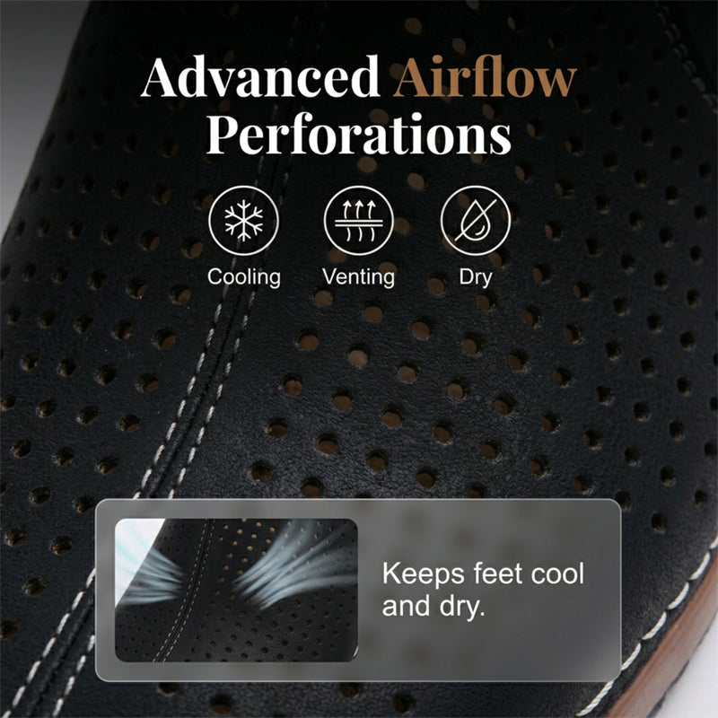 ⏳Time-Limited Special⏰ Women's Perforated Slip-On Platform Mules
